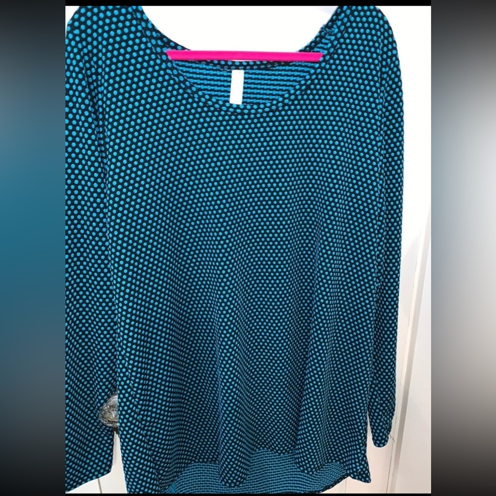LuLaRoe 3xl Blue Polkadot Lynnae